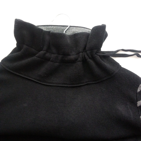 ALISON Sheri Design Luxury Knit Contemporary Sweater Grey/Black/Aqua Siz… - Picture 9 of 12